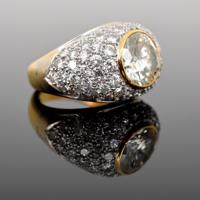 18K Gold & Diamond Dome Ring - Sold for $18,750 on 04-23-2022 (Lot 253g).jpg